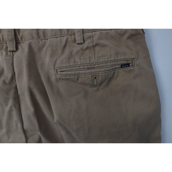 Vintage Y2K Ralph Lauren Mens 36x32 Faded Wide Leg Chino Pants Trousers Cotton - Picture 13 of 14